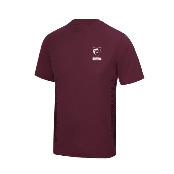 Junior Burgundy Active Training Tee-WTWFC