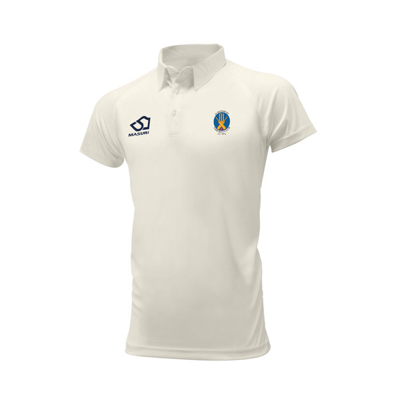 Mens Short Sleeve Cricket Shirt-ALMND