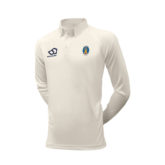 Long Sleeve Cricket Shirt-ALMND