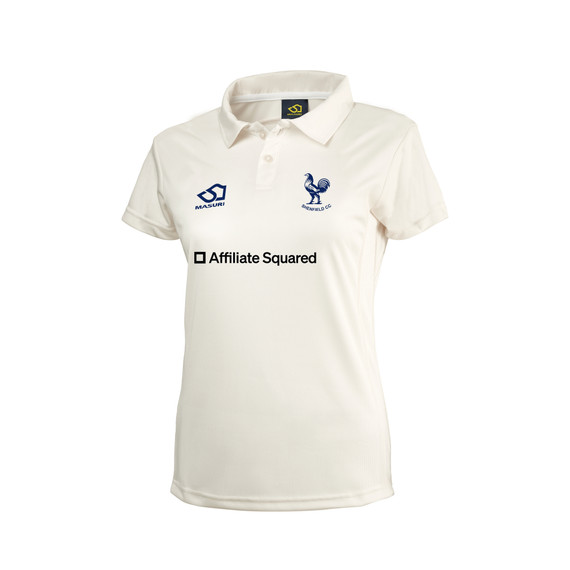 Womans Short Sleeve Cricket Shirt-SHENFCC