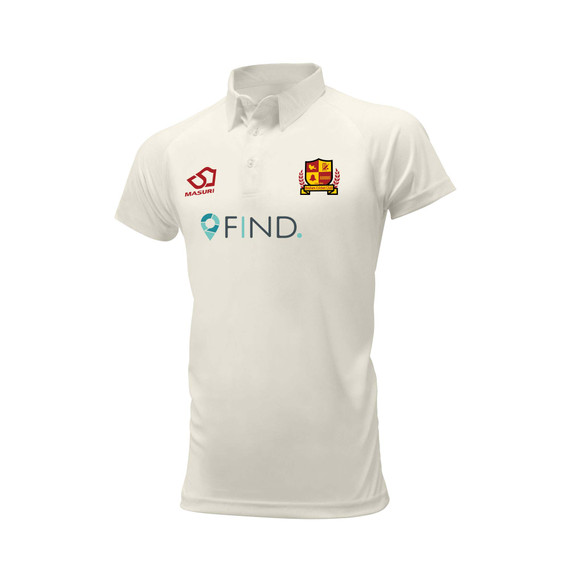 Junior Short Sleeve Cricket Shirt-BOSHAM