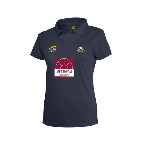 Women's Short Sleeve Coloured Cricket Shirt-HASL