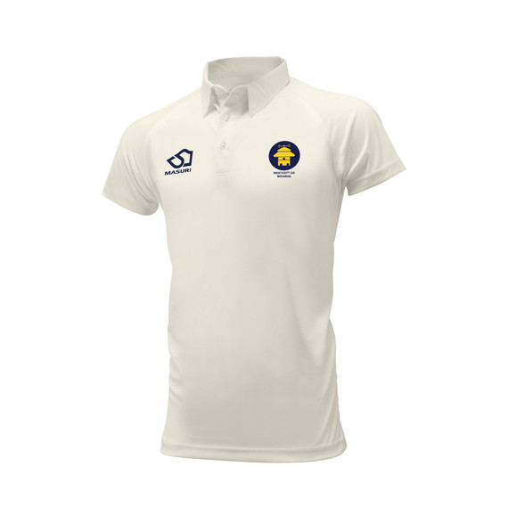 Mens Short Sleeve Cricket Shirt-WESTCOTT