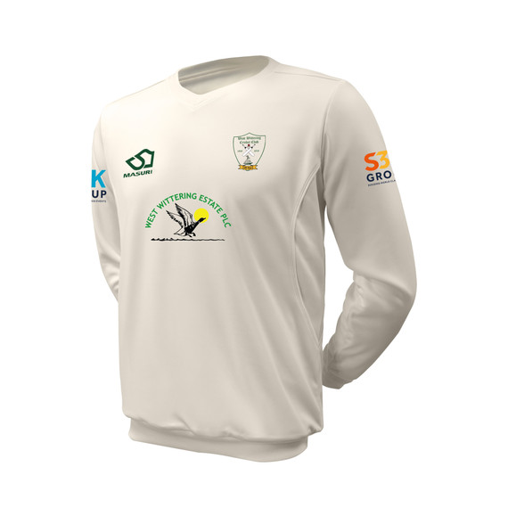 Junior Long Sleeve Cricket Slipover -WWCC