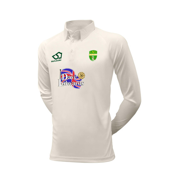 Junior Long Sleeve Cricket Shirt (Senior Sizing)-NWTNC