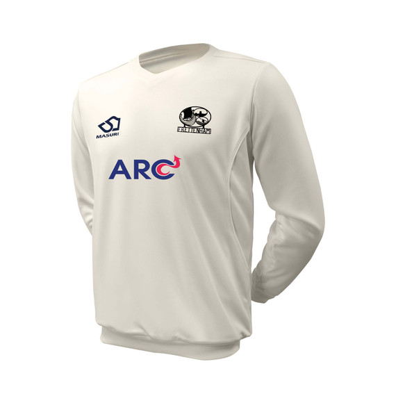Junior Long Sleeve Cricket Slipover -FRETTEN