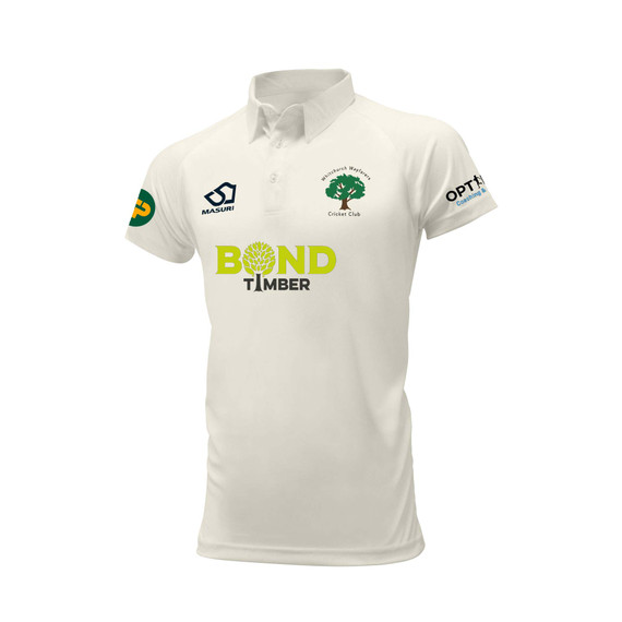 Mens Short Sleeve Cricket Shirt-WHITWABUNDLE1