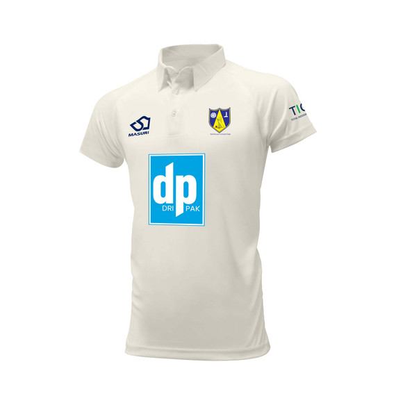 Mens Short Sleeve Cricket Shirt-HALLBCC