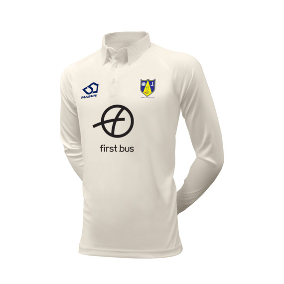 Junior Long Sleeve Cricket Shirt-HALLBCC