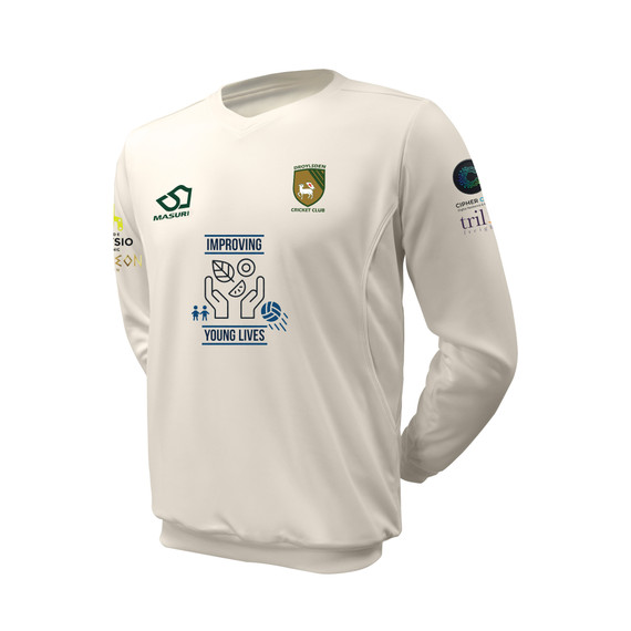 Junior Long Sleeve Cricket Slipover -DRYSDN