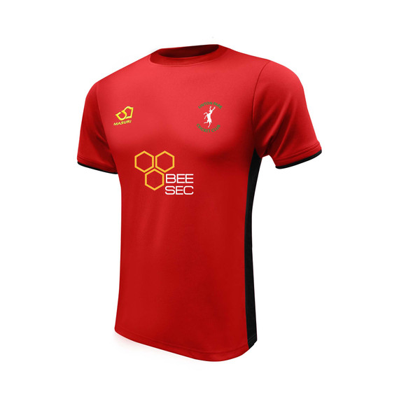Junior Training Shirt - Red/Black (Junior spons - BS)