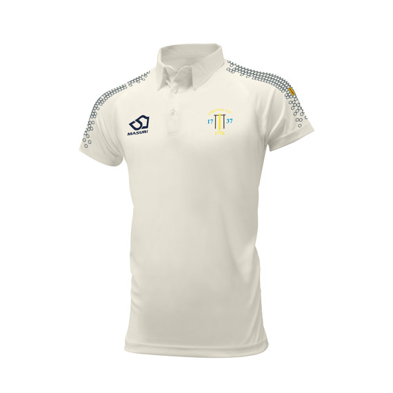 Mens Short Sleeve Cricket Shirt-CHERT