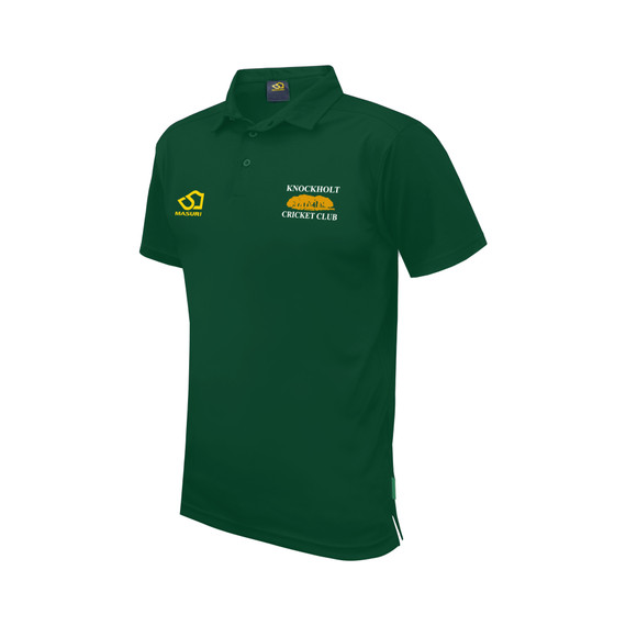 Green Mens Performance Polo -KNOC