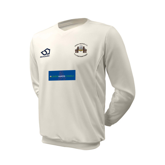 Junior Long Sleeve Cricket Slipover -MENBRI