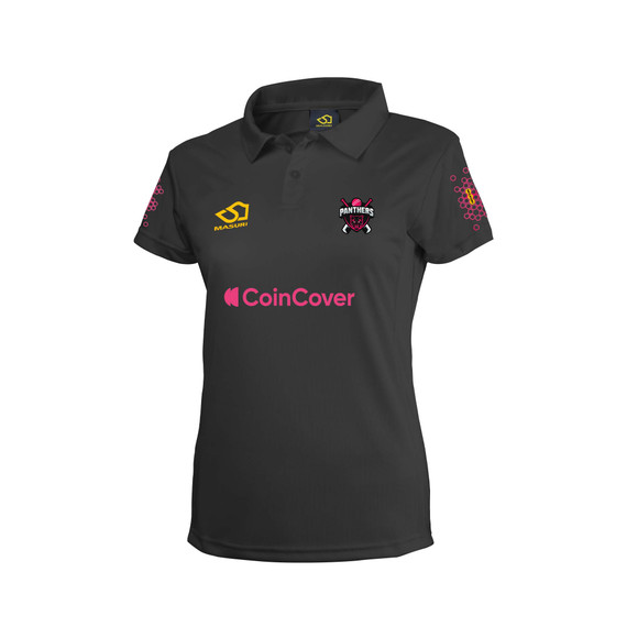 Women's Short Sleeve Coloured Cricket Shirt-PANTHCC