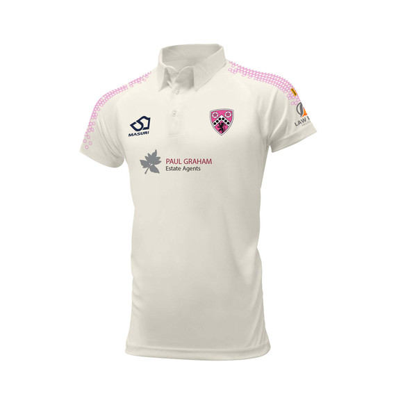 Junior Short Sleeve Cricket Shirt-PURL