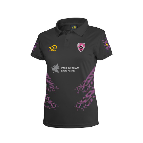 Women's Short Sleeve Coloured Cricket Shirt-PURL