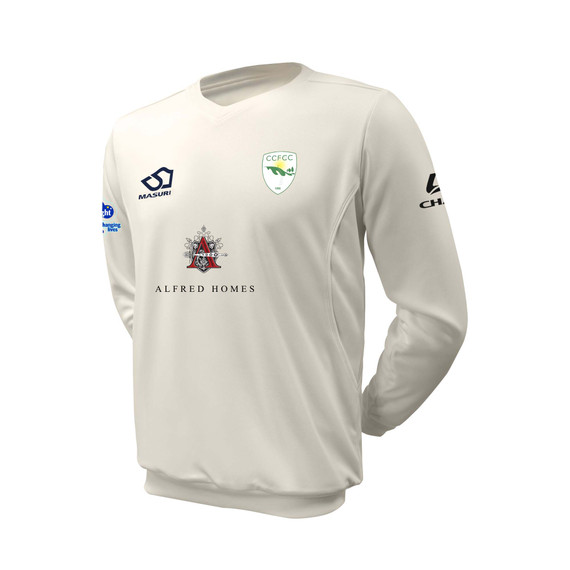 Junior Long Sleeve Cricket Slipover -cptn&c