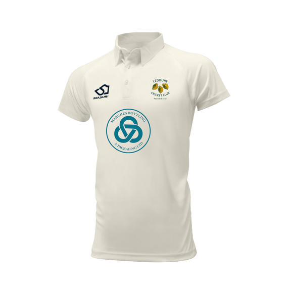 Junior Short Sleeve Cricket Shirt-LEDBU