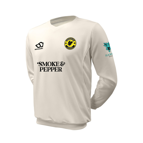 Junior Long Sleeve Cricket Slipover -WCROW