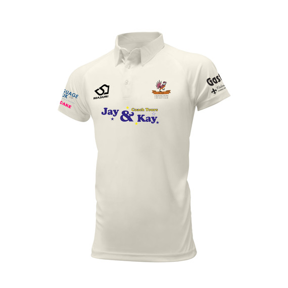 Junior Short Sleeve Cricket Shirt-ORPGN