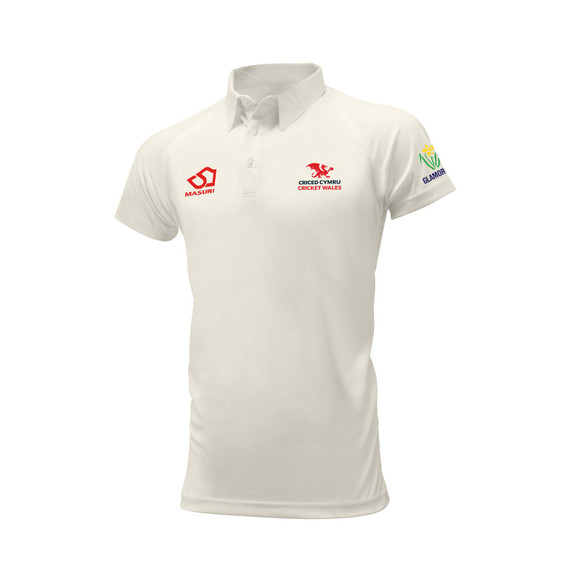 Mens Short Sleeve Cricket Shirt-WALES