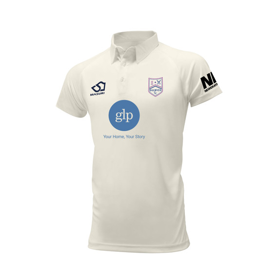 Mens Short Sleeve Cricket Shirt-DULWCC