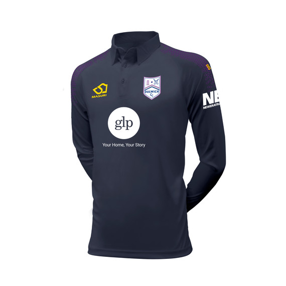 Long Sleeve Coloured Cricket Shirt-DULWCC