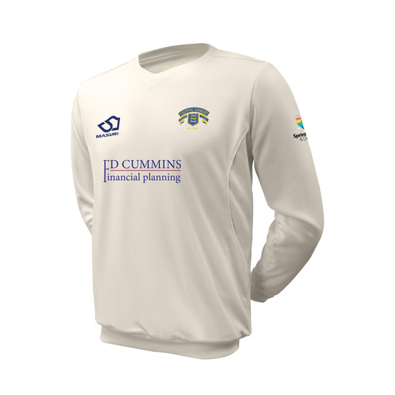 Junior Long Sleeve Cricket Slipover -CSODCC
