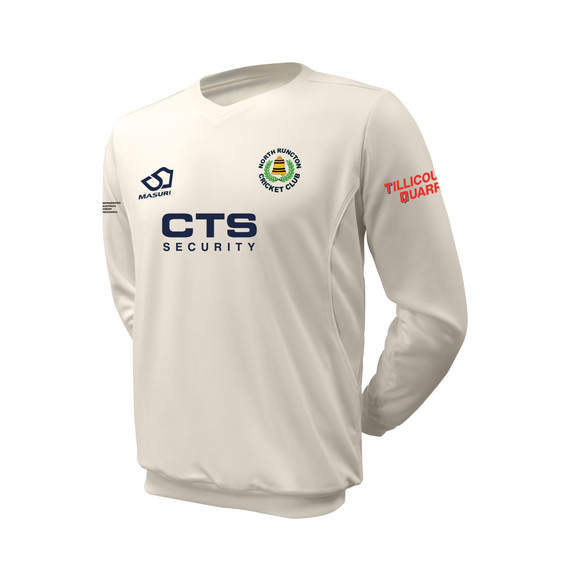 Junior Long Sleeve Cricket Slipover -NRUNCC
