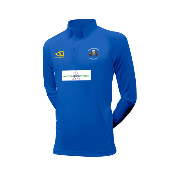 Junior Long Sleeve Coloured Cricket Shirt -MENBRI