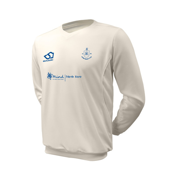 Junior Long Sleeve Cricket Slipover -STONECC