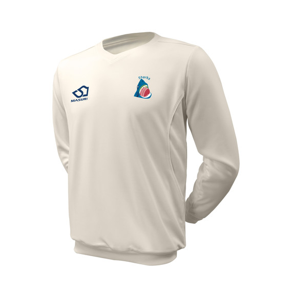 Junior Long Sleeve Cricket Sweater -SHRK