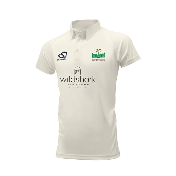 Junior Short Sleeve Cricket Shirt-LBROOM