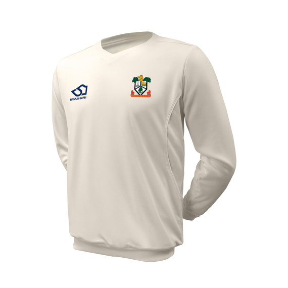 Junior Long Sleeve Cricket Slipover -DUNCBCC