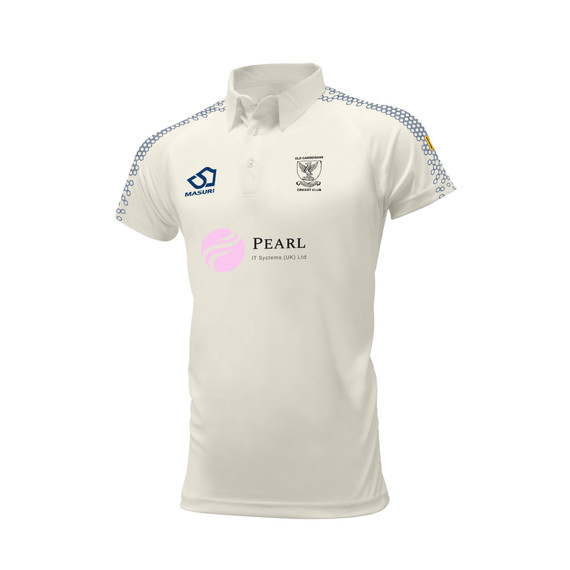 Junior Short Sleeve Cricket Shirt-OCAMCC