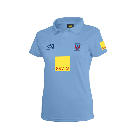 Women's Short Sleeve Coloured Cricket Shirt-TNBW