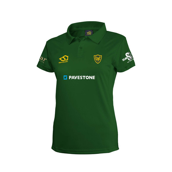 Women's Short Sleeve Coloured Cricket Shirt-WARMINCC