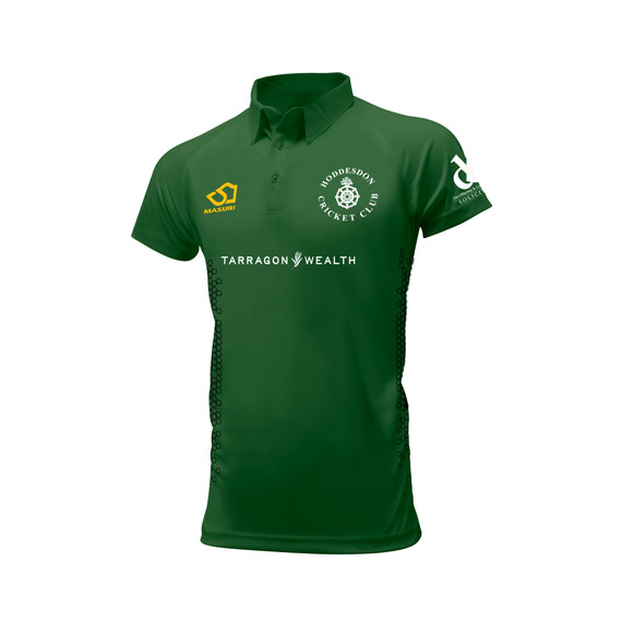 Junior Short Sleeve Coloured Cricket Shirt -HODDES