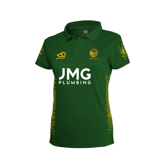 Women's Short Sleeve Coloured Cricket Shirt-HKTCC