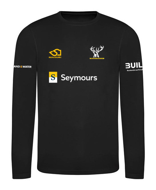 Mens T20 Long Sleeve Playing Shirt-BLCKS