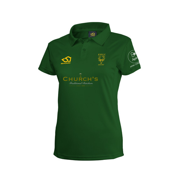 Women's Short Sleeve Coloured Cricket Shirt - EPFTCC