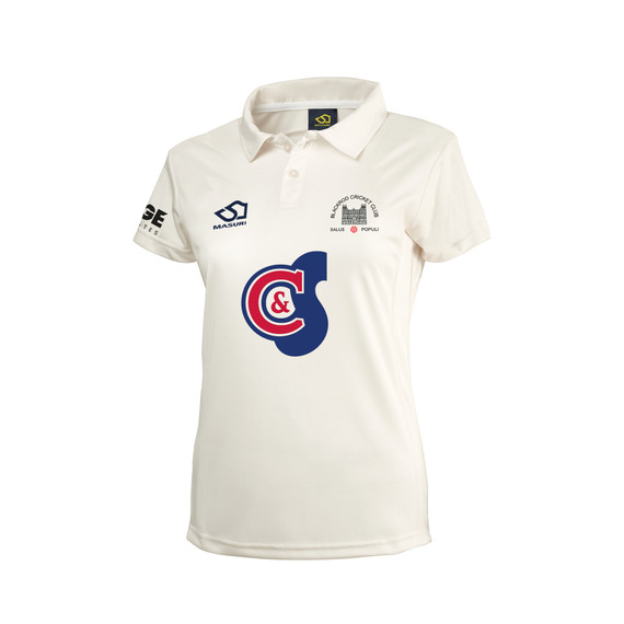 Women's Short Sleeve Cricket Shirt - Left Handed Batter - BLKRC