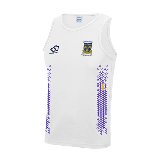 Senior Active Vest - White-SRBCC