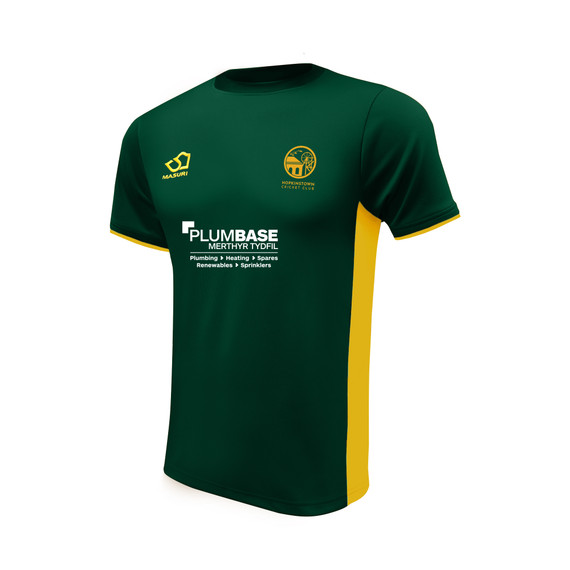 Mens Training Shirt - Green/Yellow-HKTCC