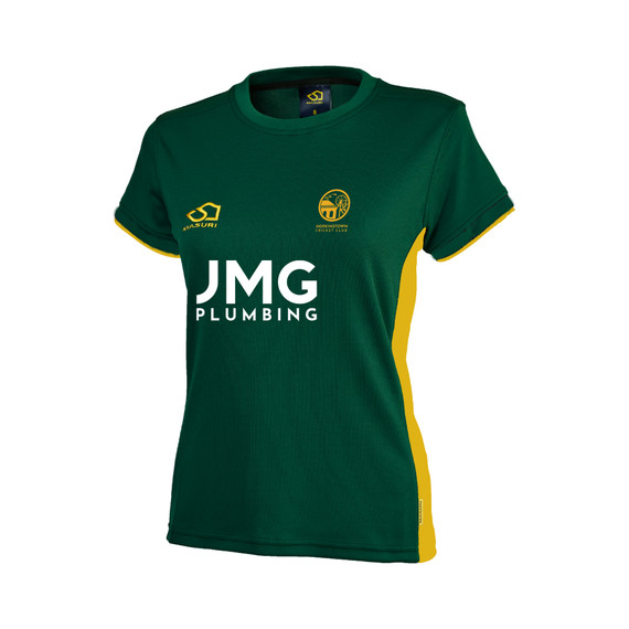 Women's Training Shirt - Green/Yellow-HKTCC