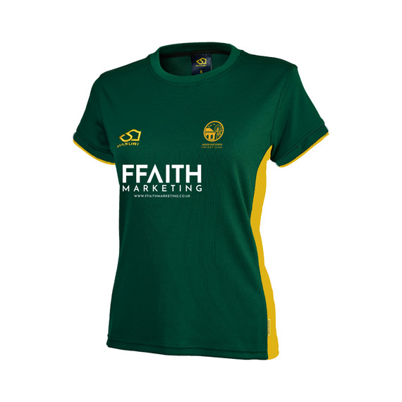Women's Training Shirt (Junior) - Green/Yellow-HKTCC