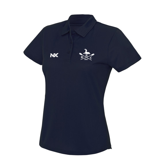 Women's Sports Polo - Navy - DEMOROWING