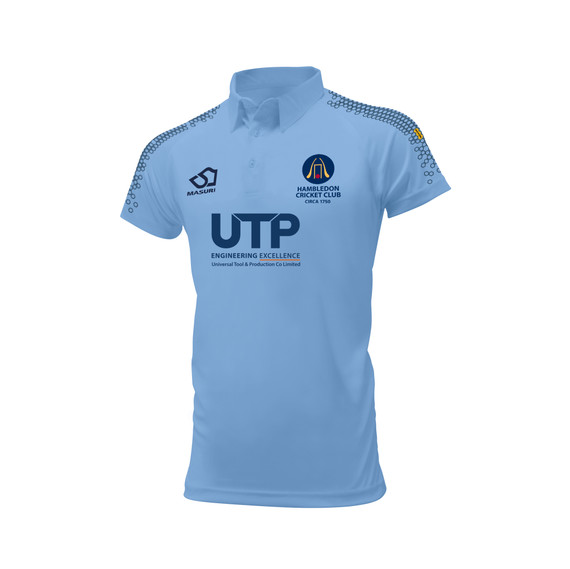 Mens 1XI Short Sleeve Coloured Cricket Shirt -HMBLDN