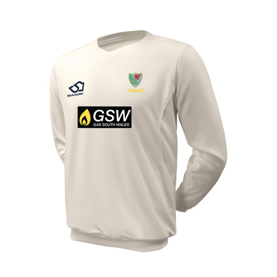 Junior Long Sleeve Cricket Slipover -YYSTW